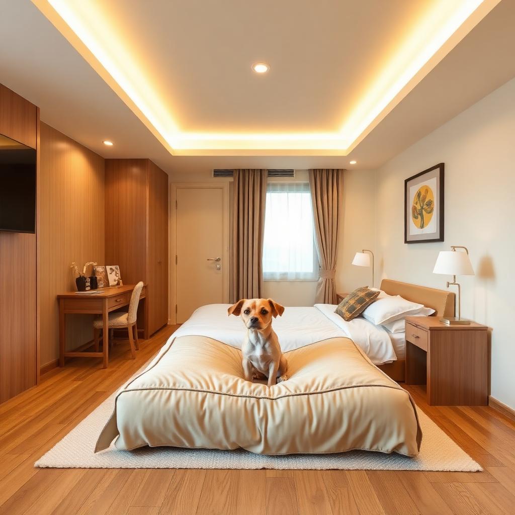 Habitación climatizada para perritos en Barking House